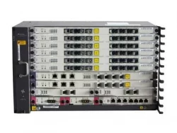 6RU шасси Huawei OLT GPON, 6 слотов для установки интерфейсных модулей, 4 порта 10G, 8 GPON портов, DC