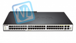 Коммутатор 48 портов 10/100/1000Mbps 4 Combo 10/100/1000BASE-T/SFP 2x10G CX4 for uplinks